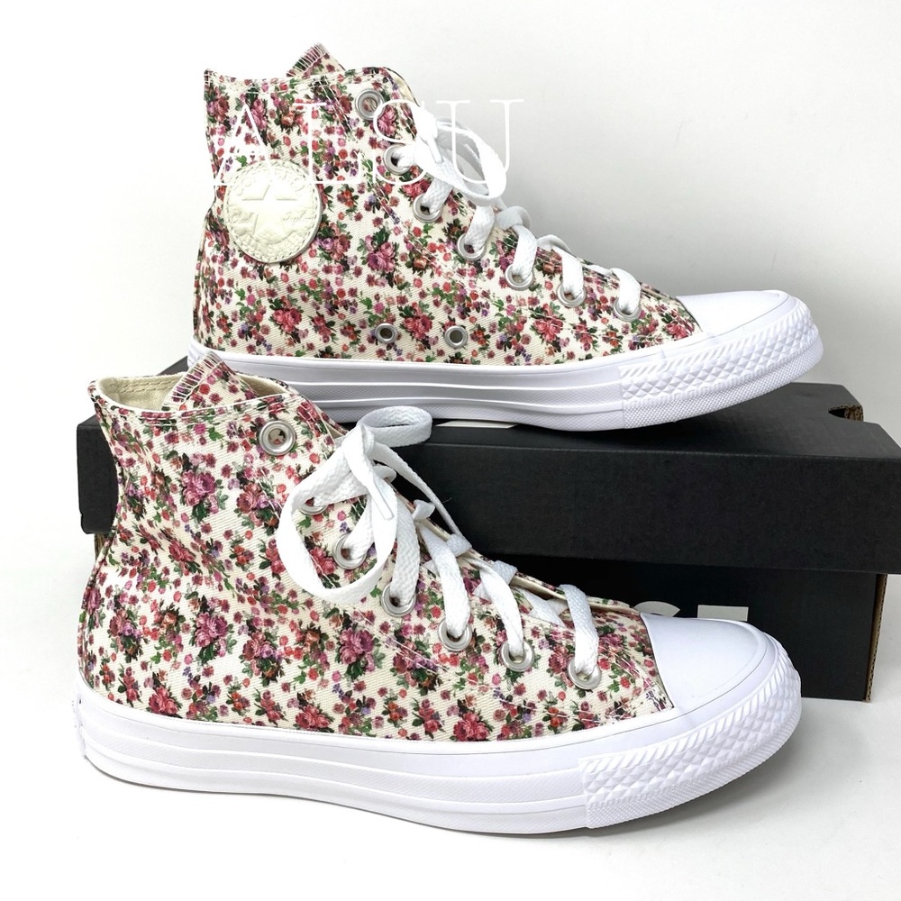Converse Chuck Taylor All Star High  Floral Foam Women's Size 164659C - Picture 8 of 11